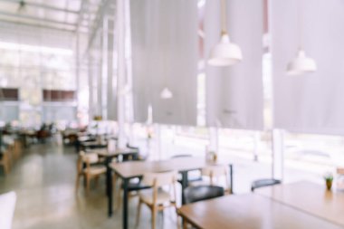 Arka plan için soyut bulanıklık ve odaklanmış kafe restoranı