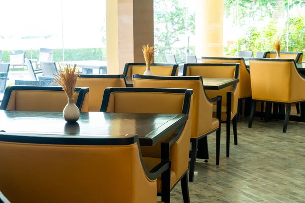 Table Manger Vide Dans Restaurant Café — Photo