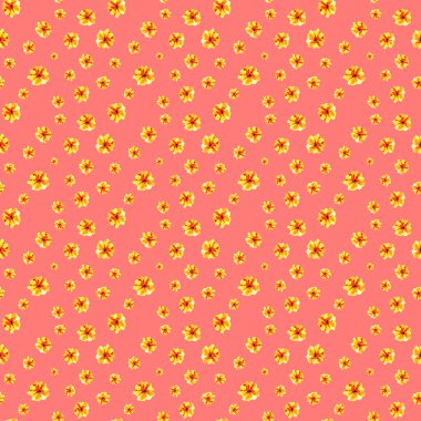 Sarı çiçek güzel çiçek Dikişsiz desen çizimi