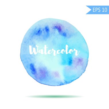 Suluboya tarzında vektör nokta çizim. Tasarım veya baskı için renkli öğe. Gökkuşağı arka plan metin kelime çizilmiş. Mavi mor