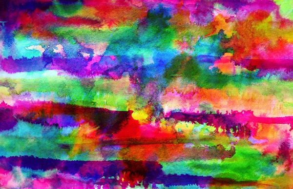 Abstrakte blaue Regenbogentinte Malerei auf Grunge-Papier Textur. handgemalter Aquarell-Hintergrund. Abbildung Fleck und Fleck. leuchtende Farbe. Ungewöhnliche Kreativität. — Stockfoto