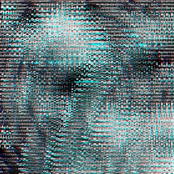 Glitch fundo psicodélico. Erro na tela da TV antiga. Design abstrato de ruído de pixel digital. Falha fotográfica. O sinal da televisão falha. Problema técnico grunge papel de parede. Ruído colorido — Fotografia de Stock