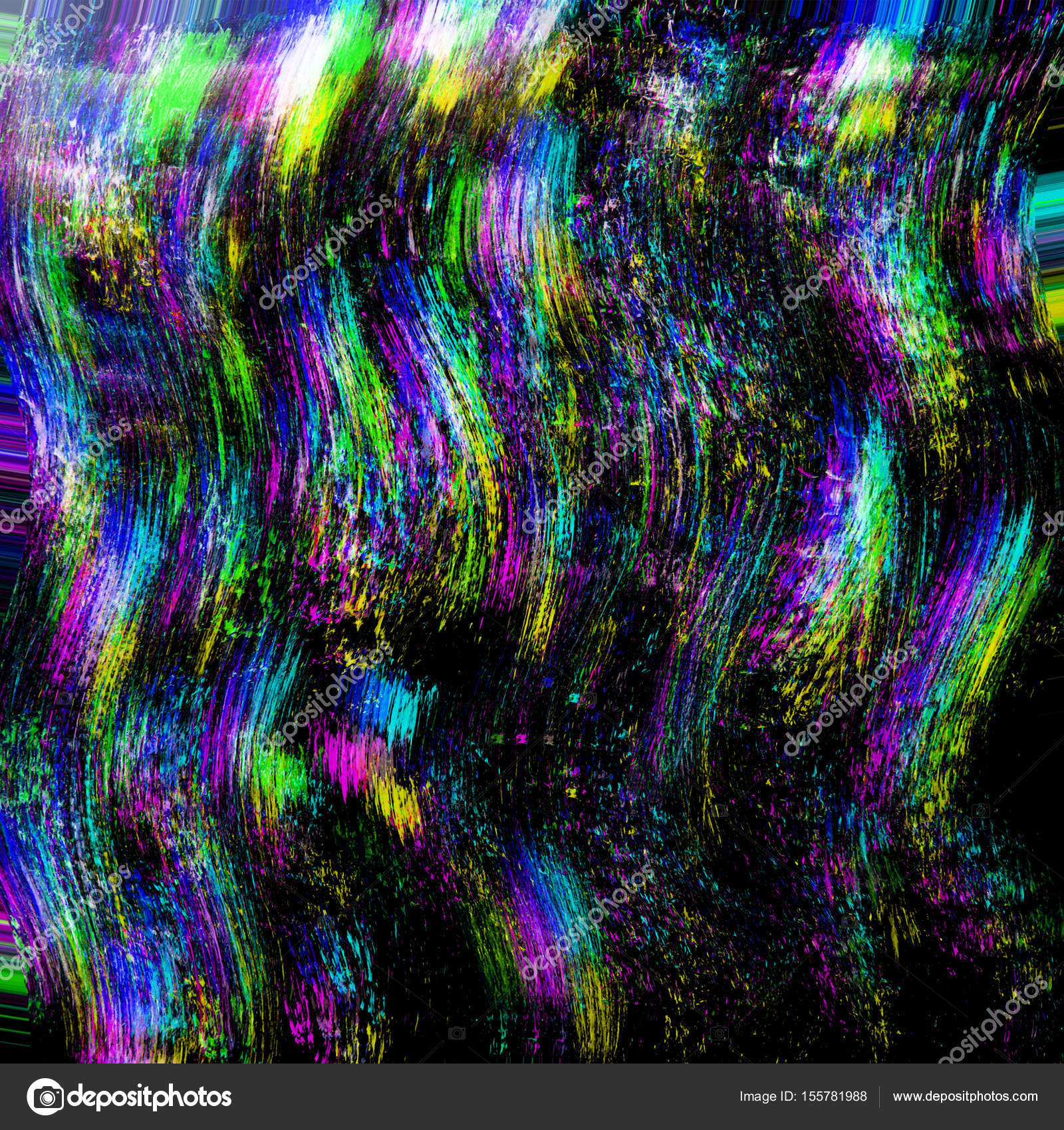 Glitch psychedelic background. Old TV screen error. Digital pixel