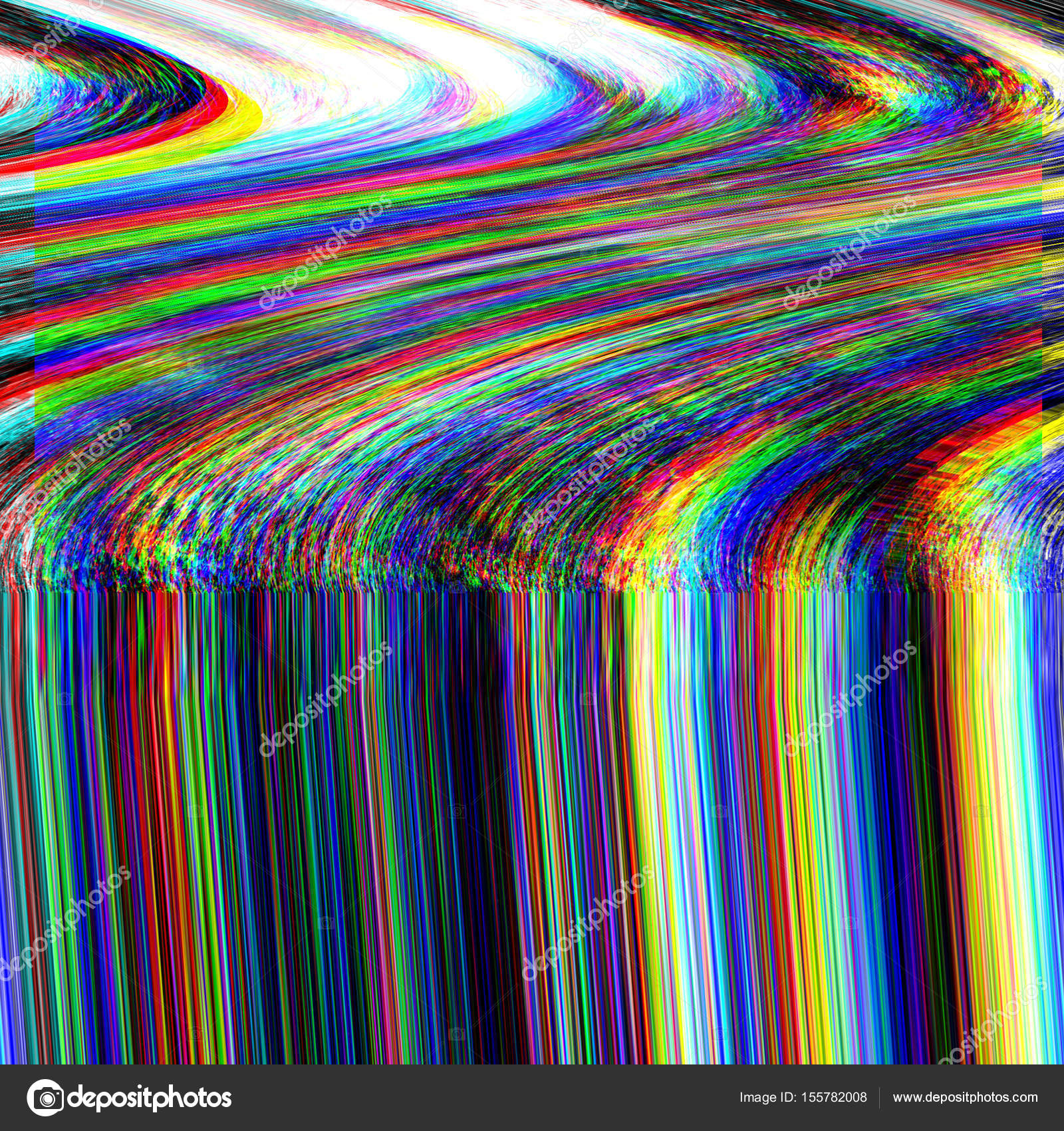 Glitch Universe Background Old TV Screen Error Digital Pixel Noise