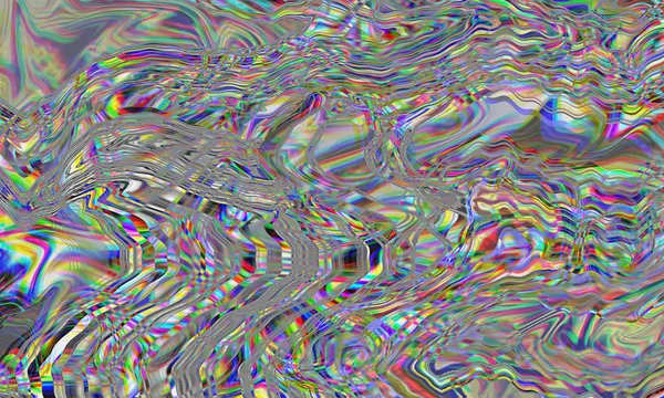 Glitch psychedelische achtergrond. Oude tv-schermfout. Digitaal pixel noise abstract design. Fotostoring. Televisie signaal faalt. Technisch probleem grunge behang. Kleurrijk lawaai — Stockfoto