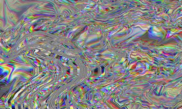 Glitch fundo psicodélico. Erro na tela da TV antiga. Design abstrato de ruído de pixel digital. Falha fotográfica. O sinal da televisão falha. Problema técnico grunge papel de parede. Ruído colorido — Fotografia de Stock