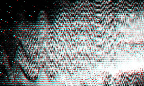 Glitch kosmiska bakgrund. Gammal Tv skärm fel. Digitala pixel brus abstrakt design. Foto glitch. TV-signalen misslyckas. Tekniskt problem grunge tapet. Färgglada buller — Stockfoto