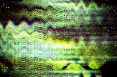 Aksaklık kozmik arka plan. Eski Tv ekran hatası. Dijital piksel gürültü soyut tasarım. Fotoğraf aksaklık. Televizyon sinyal başarısız. Teknik sorun grunge duvar. Renkli gürültü