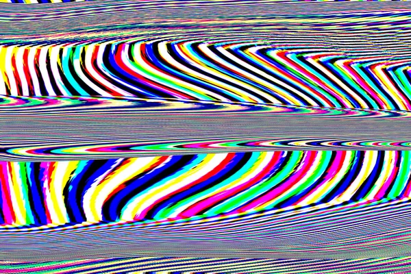 Sfondo universo Glitch. Vecchio errore dello schermo TV. Disegno astratto di rumore pixel digitale. Fotomontaggio. Il segnale televisivo fallisce. problema tecnico grunge carta da parati. Rumori colorati — Foto Stock