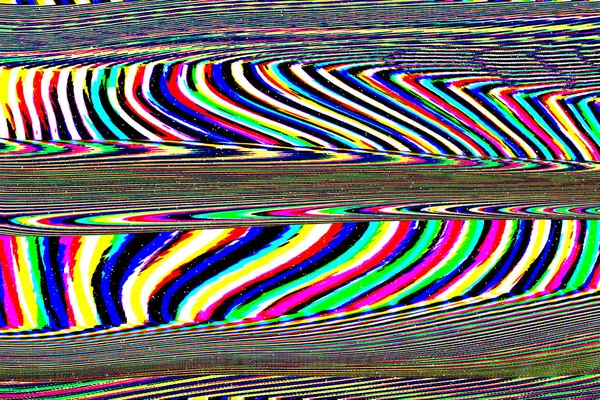 Fondo del universo Glitch. Antiguo error de pantalla de TV. Diseño abstracto de ruido de píxeles digitales. Falla fotográfica. La señal de televisión falla. Problema técnico papel pintado grunge. Ruido colorido — Foto de Stock