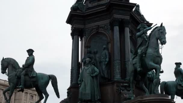 Statue aus nächster Nähe, Wien — Stockvideo