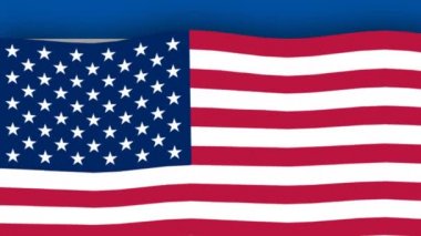 Amerikan bayrağı Kuzey Kore bayrağı önünde eriyor