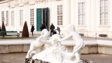 Çeşme ile cherubs Belvedere Viyana, Avusturya