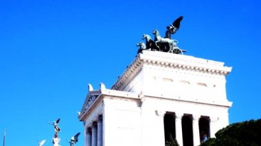 Vittorianos anıt arkasından, Piazza Venezia, Rome vuruşta izleme