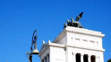 Vittorianos anıt arkasından, Piazza Venezia, Rome vuruşta izleme
