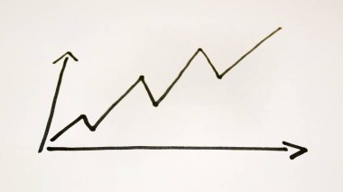 Yukarı ok veri yükselen gidiyor