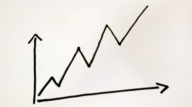 Yukarı ok veri yükselen gidiyor