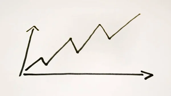Going Up Arrow Rising Data — Stock Photo, Image