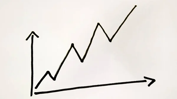 Going Up Arrow Rising Data — Stock Photo, Image