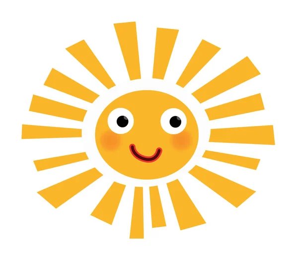 Little joyful and colorful sun — Stock Photo, Image