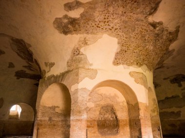 çevresinde via appia Antik Roma bir bahar günü, İtalya