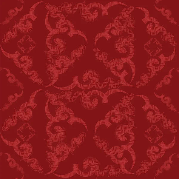 網タイツの正方形。赤い背景のパターン. — ストックベクタ
