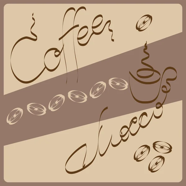 Coffee moc. Design banner — Stock Vector