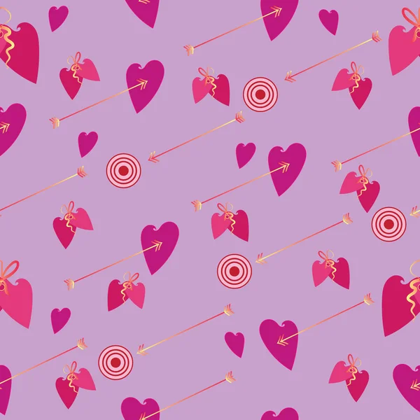 Pijlen van liefde. St. Valentine's Day. — Stockvector