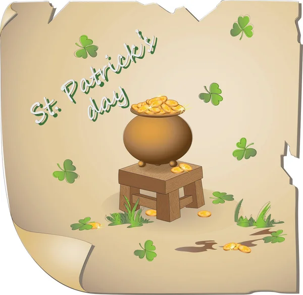GoldKobolde. St. Patrick 's Day. — Stockvektor