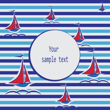 Kırmızı Yelkenli Yatlar. 