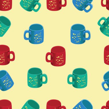 Yazı bardak renkli baba seviyorum. 