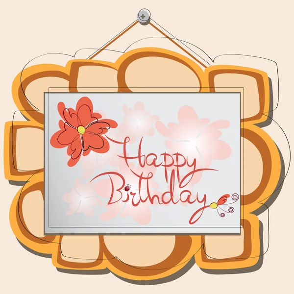 Happy Birthday. Picture. — Stock Vector