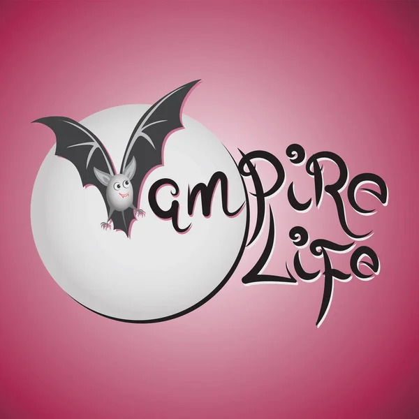Vida de vampiro. Batido . — Archivo Imágenes Vectoriales