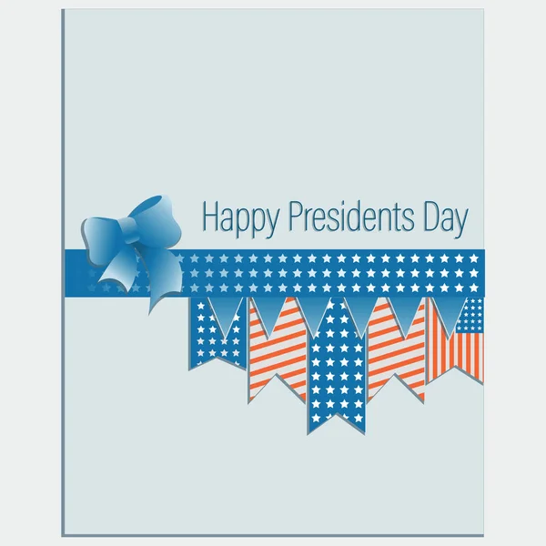 Happy Presidents Day. Greating card. — Vector de stoc