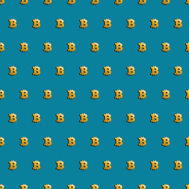 Bitcoin sembolü. Dijital para. 