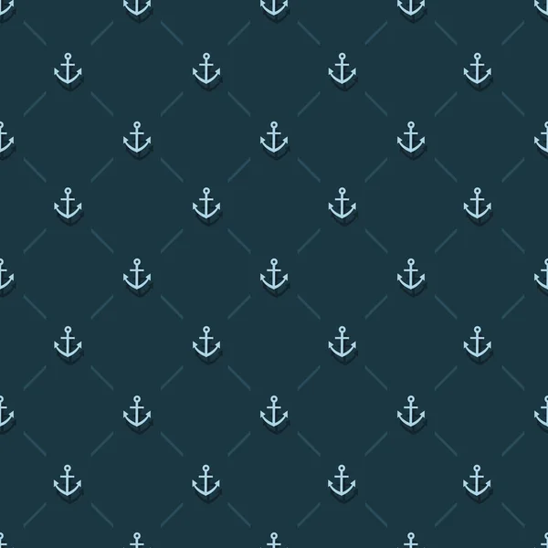 Sea anchor. Marine background. Vector drawing. — Stockvektor