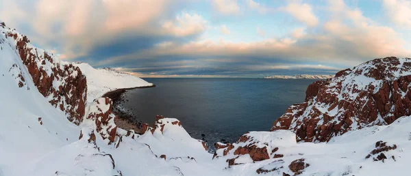 Vue de la péninsule de Kola dans l'océan Arctique — Photo