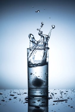  bir bardak su sıçramalarına