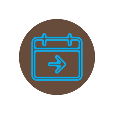 Konu office daire takvim üzerinde vektör simgesine