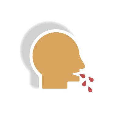 Tüberküloz belirtileri insan kağıt etiket içinde çeşitli 