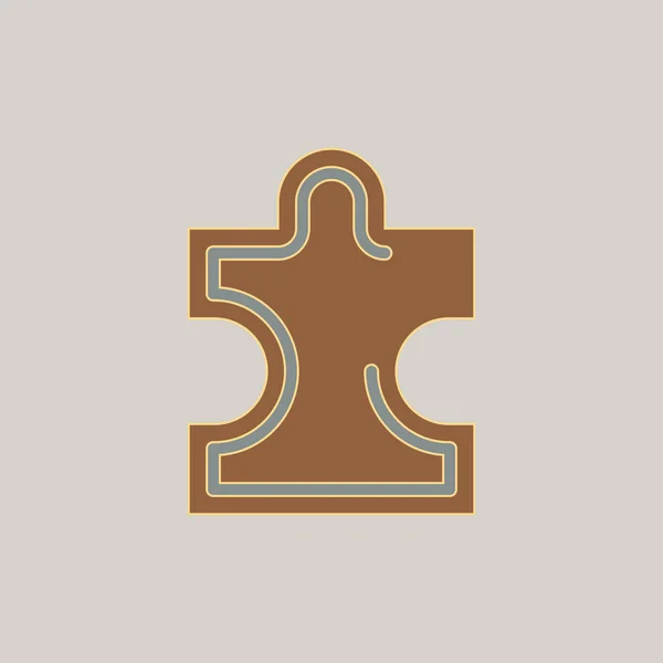 Une pièce de puzzle — Image vectorielle