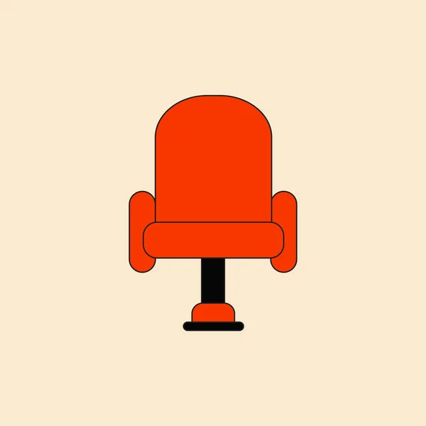 Cadeira de cinema em estilo plano — Vetor de Stock