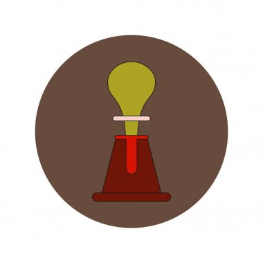 Volkanın patlama düz tasarım vektör çizim