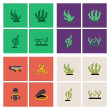 Deniz dibinin vektör hisse senedi toplama