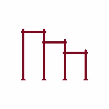 sokak egzersiz Bahçesi için yatay çubuklar düz stil spor