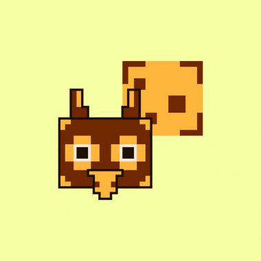 Bulut piksel baykuş kafası ile konuşmak