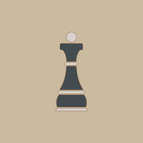 Chess Diagram Papper Klistermärke Stil — Stock vektor