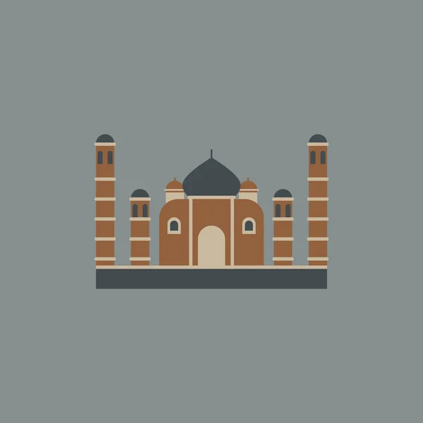 Taj mahal tempel, Indische pagode — Stockvector