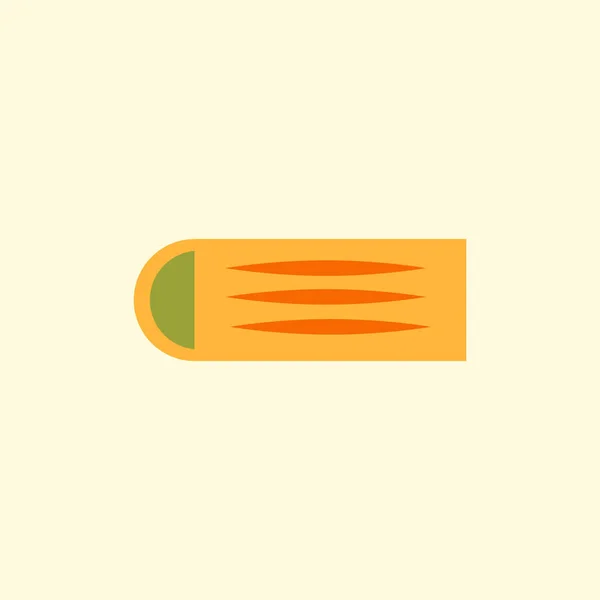 Autocollant Street Food Dans Style Plat Simple — Image vectorielle