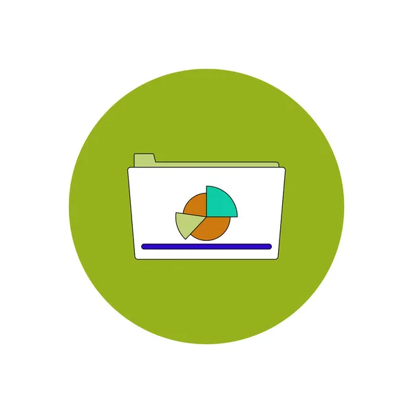 Zakelijke cirkeldiagram op map — Stockvector